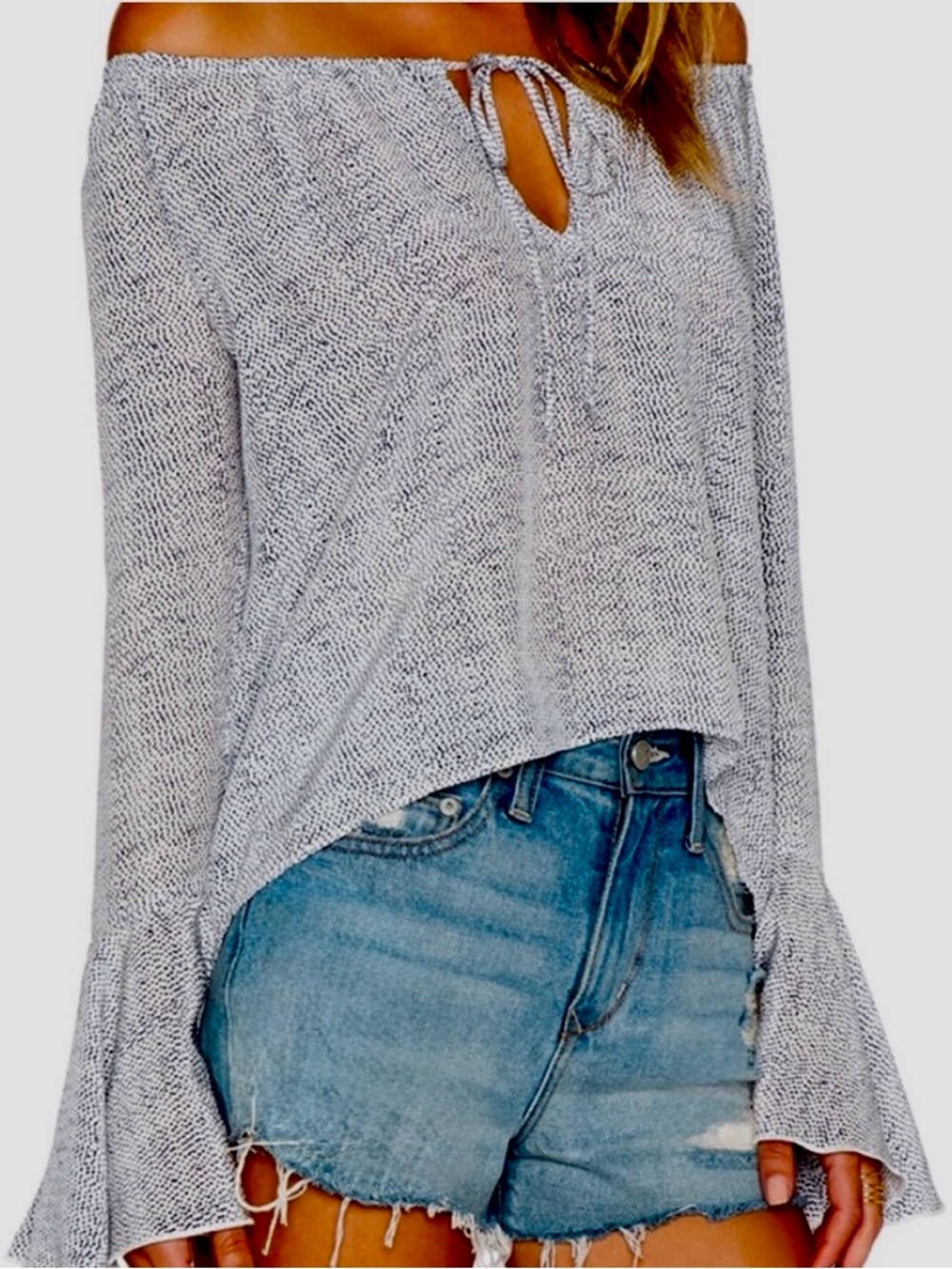 Stone Cold Fox silk peasant blouse